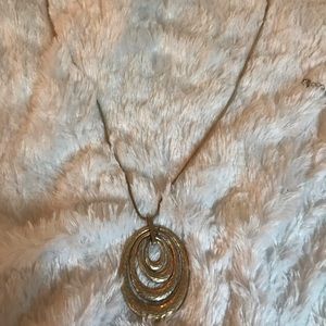 Gold tiered necklace